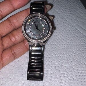 Michael Kors Silver and Black Watch